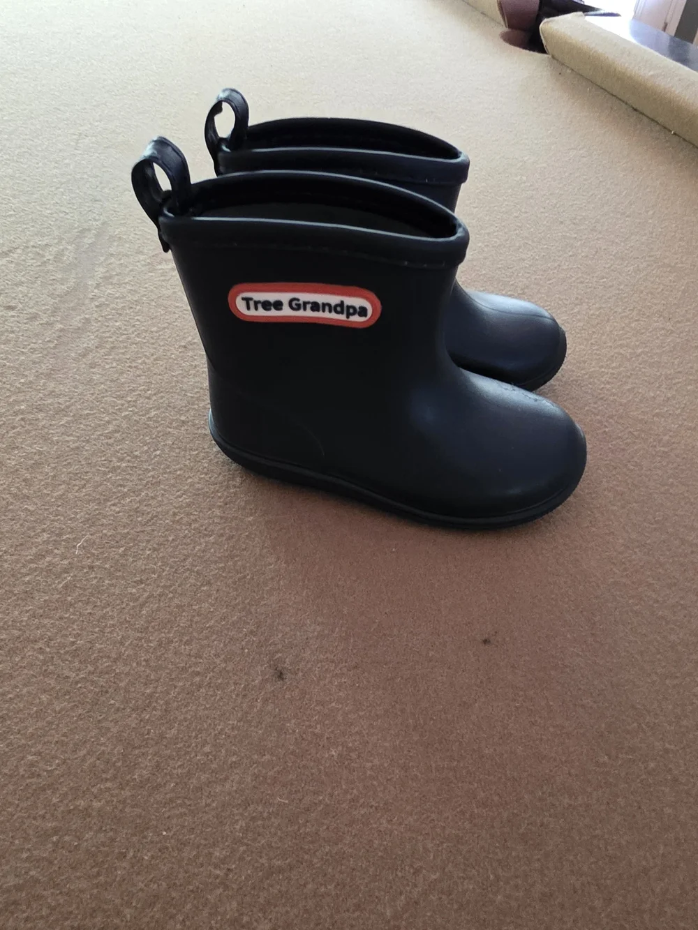 Kids Navy Blue Rain Boots